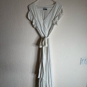 Lane Bryant Elegant White Maxi Dress